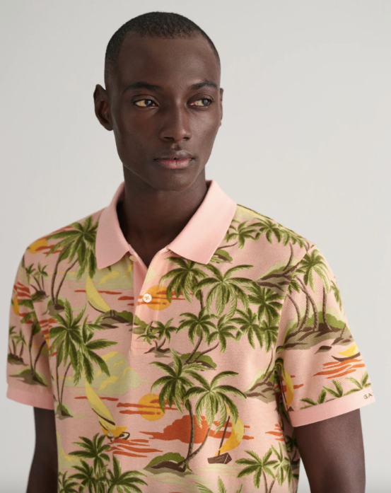 HAWAII PRINT SS POLO