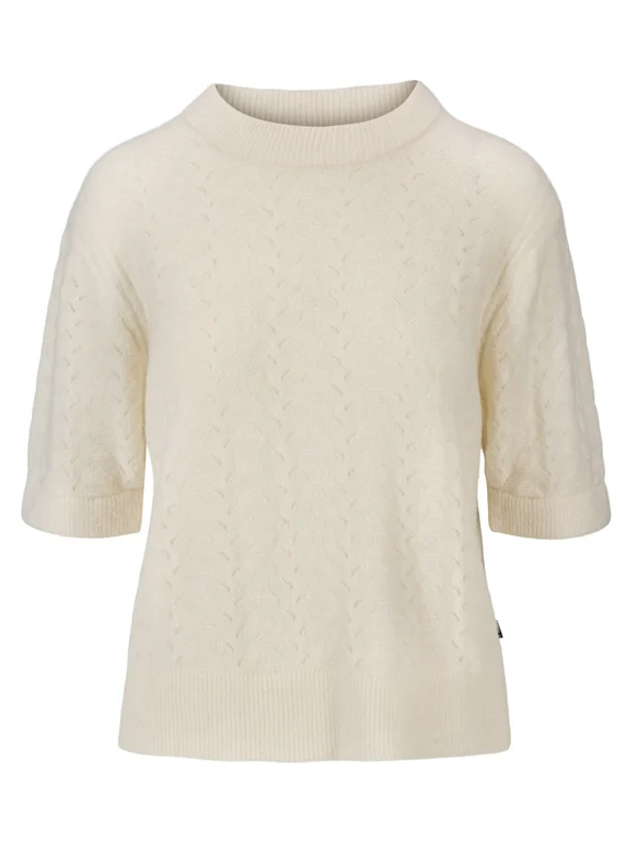 ANNI WOOL TEE CREAM