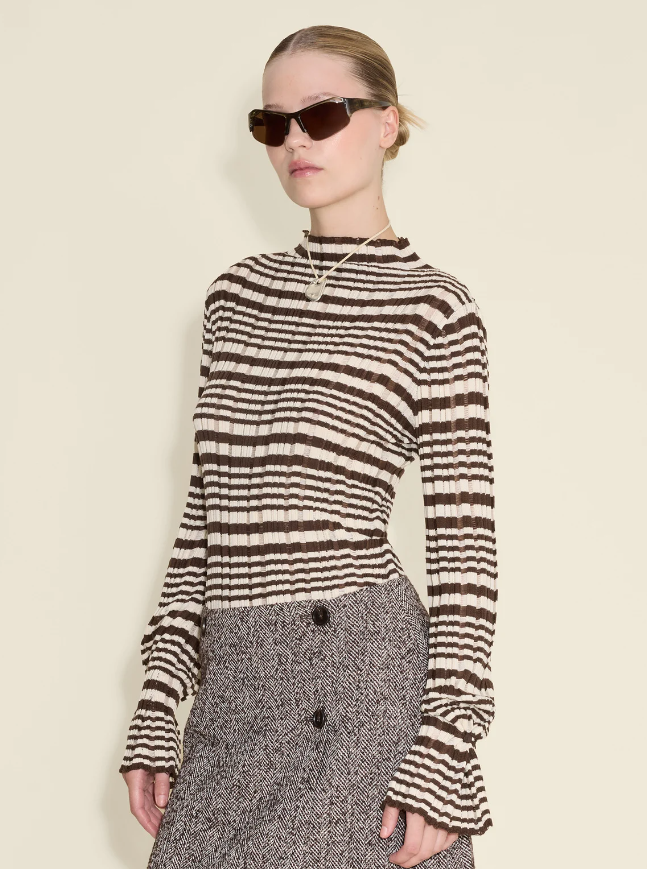 RIB STRIPE TURTLENECK AW24