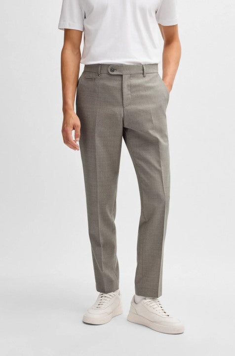 GENIUS SUITPANT IN PATTERNED WOOL