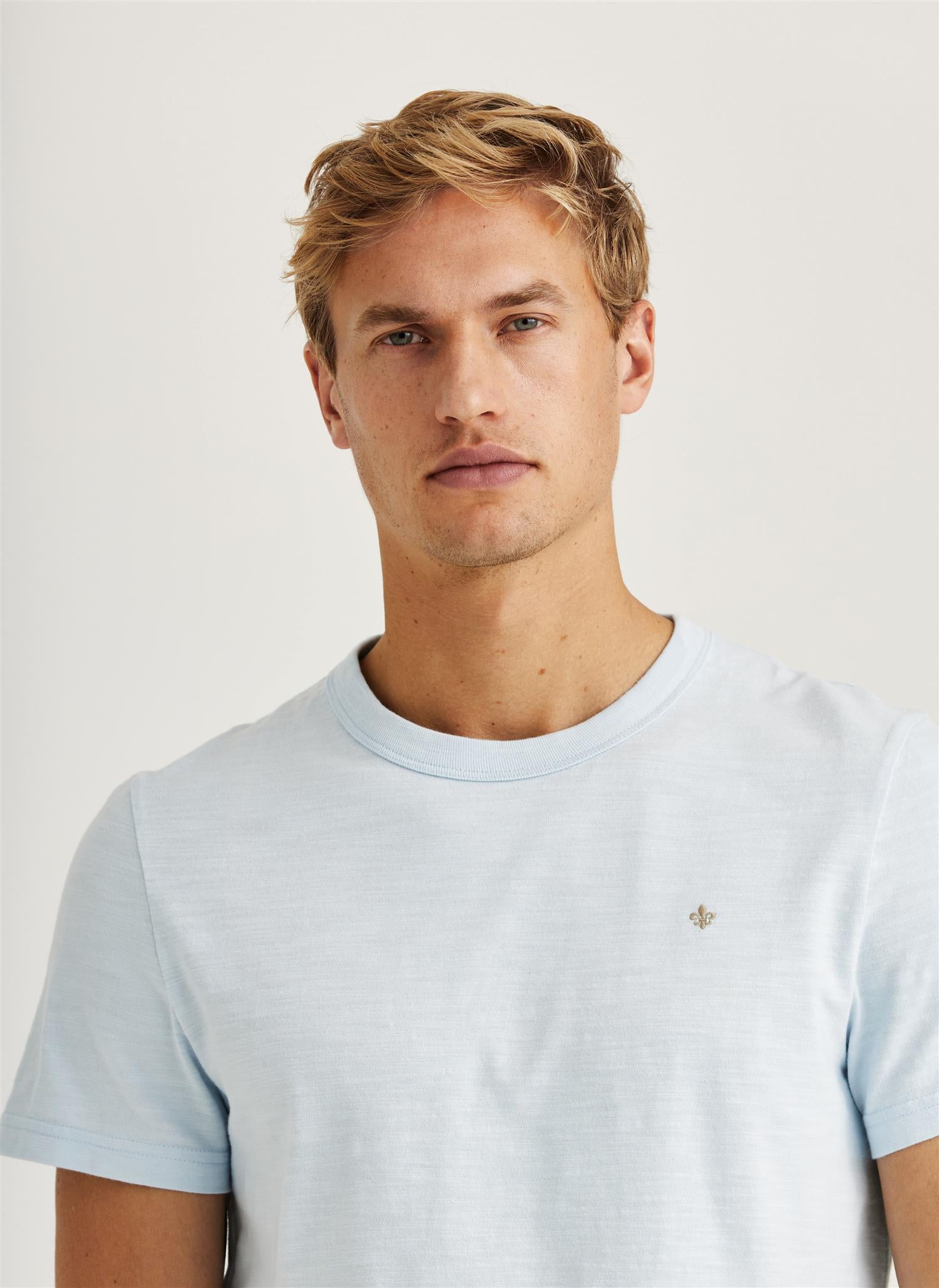 WATSON SLUB TEE LIGHT BLUE