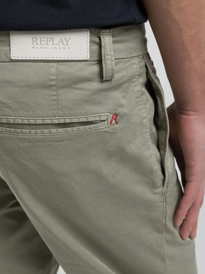 BENNI X-LITE CHINOS 406 LIGHT SAGE GREEN