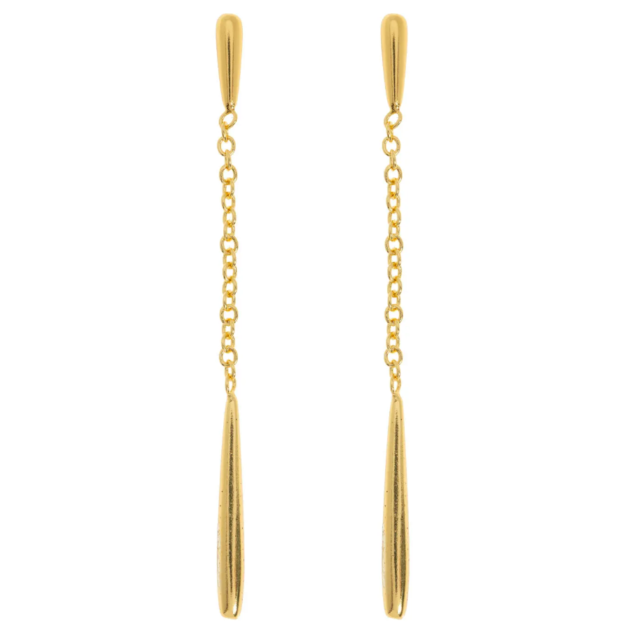 NIM DANGLING DROP CHAIN STID EARRINGS