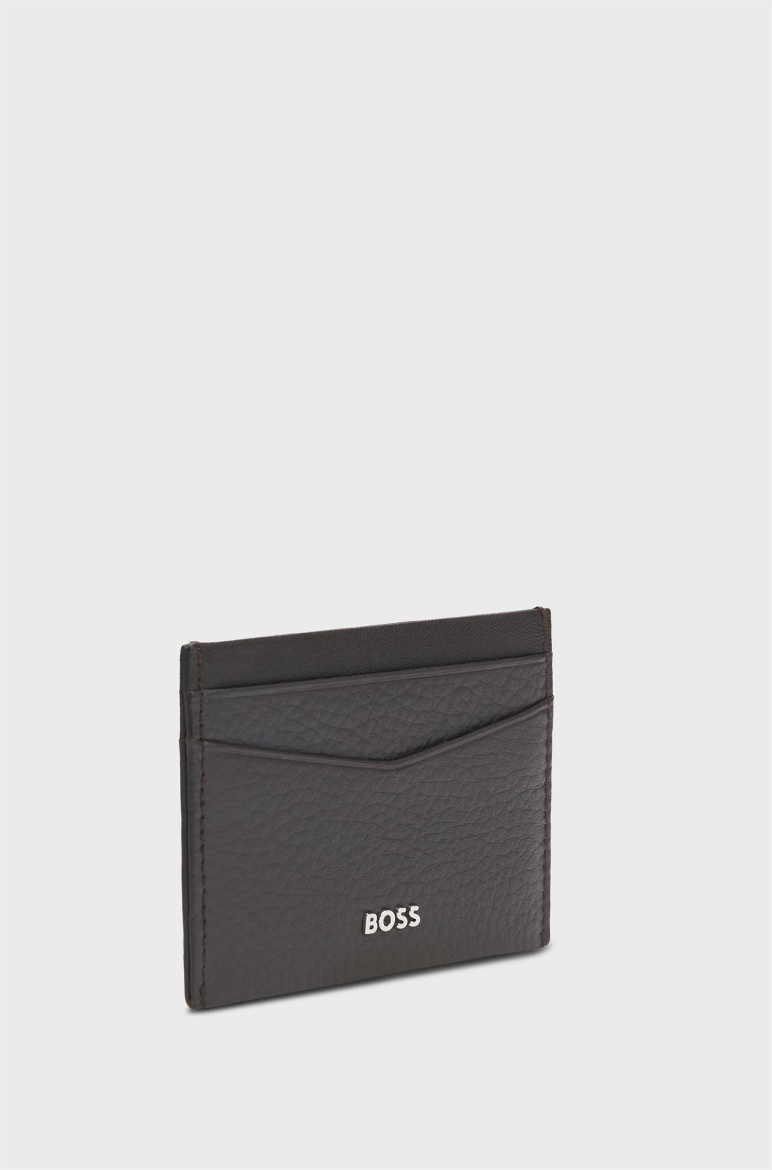 NEW CROSSTOWN GRAINED LEATHER CARD HOLDER