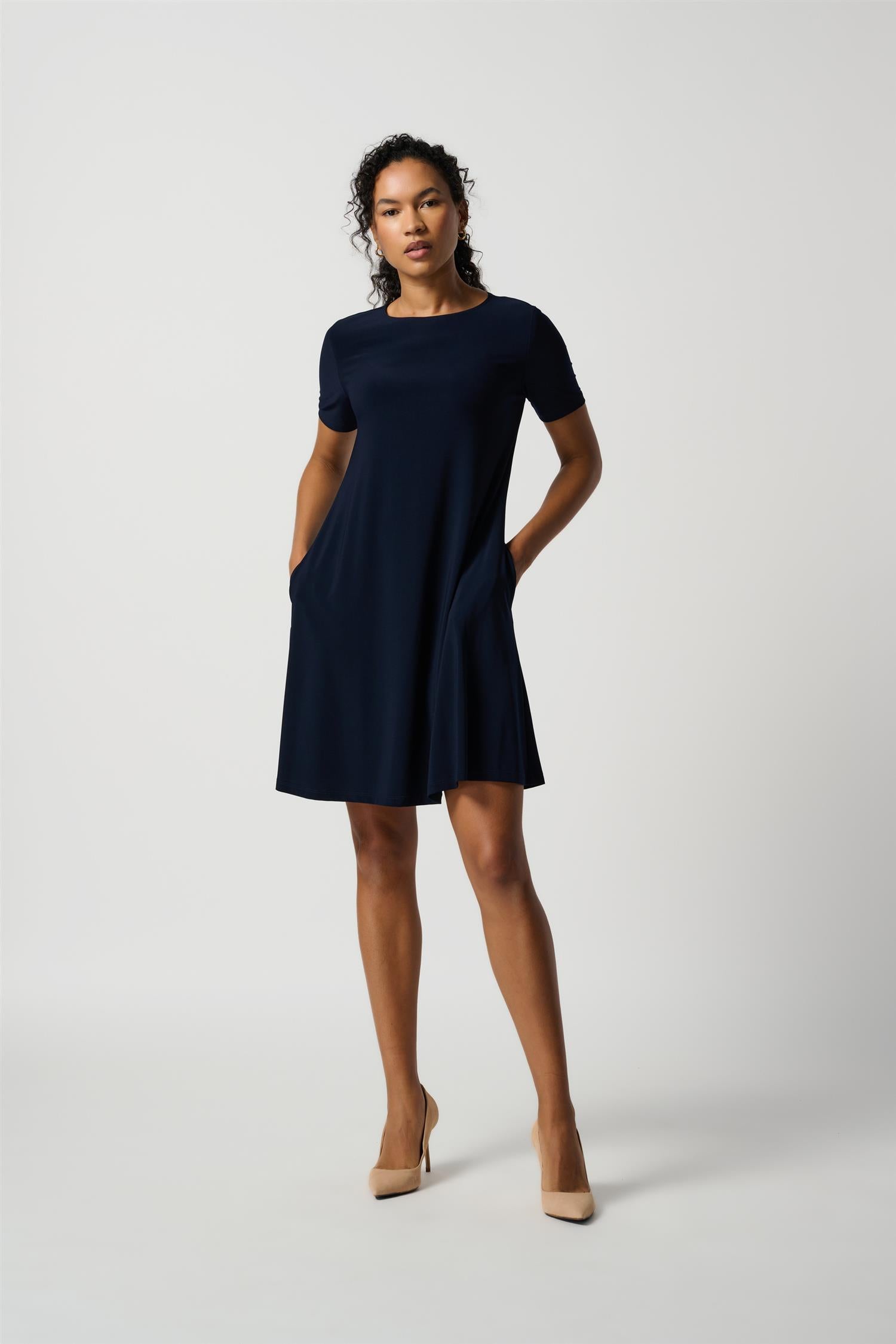 Classic A-line Dress - Marine