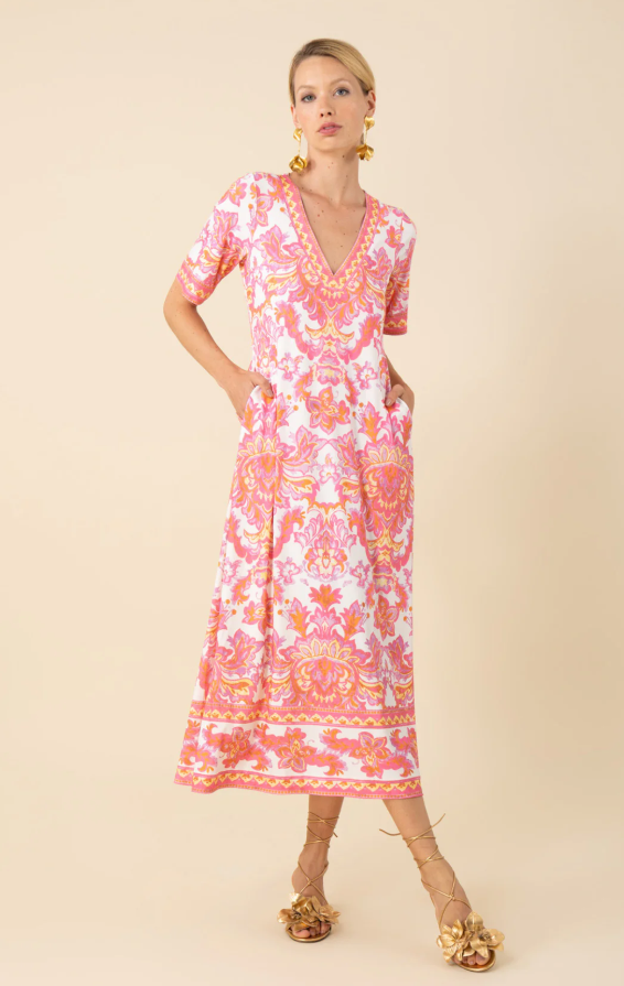 BETHANY MAXI DRESS-PINK