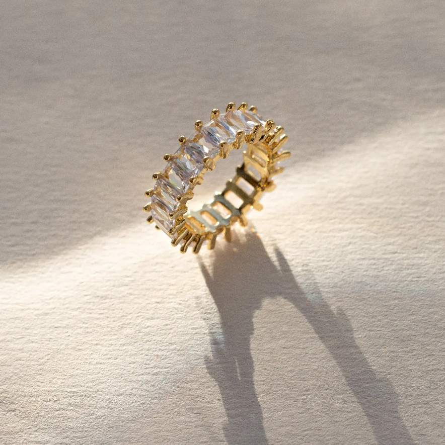 Julia - Crystal Band Ring