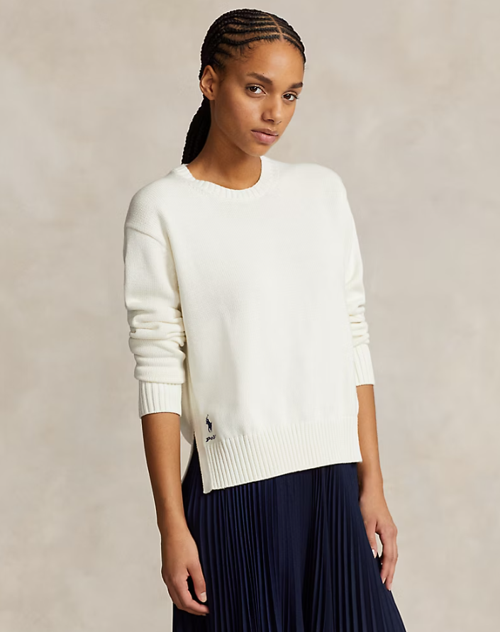 COTTON CREWNECK JUMPER