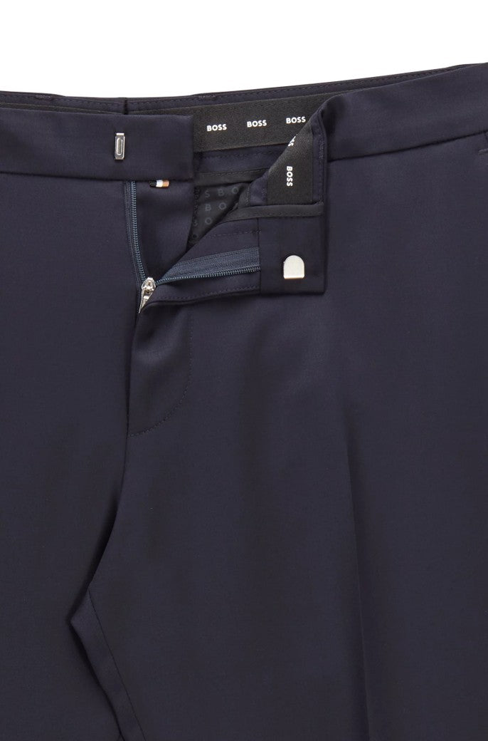 WENTEN EXTRA SLIM FIT WOOL TROUSER DARK BLUE