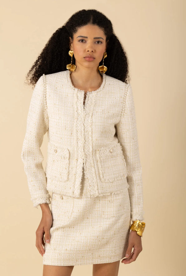 ZAYLEE TWEED JACKET IVR