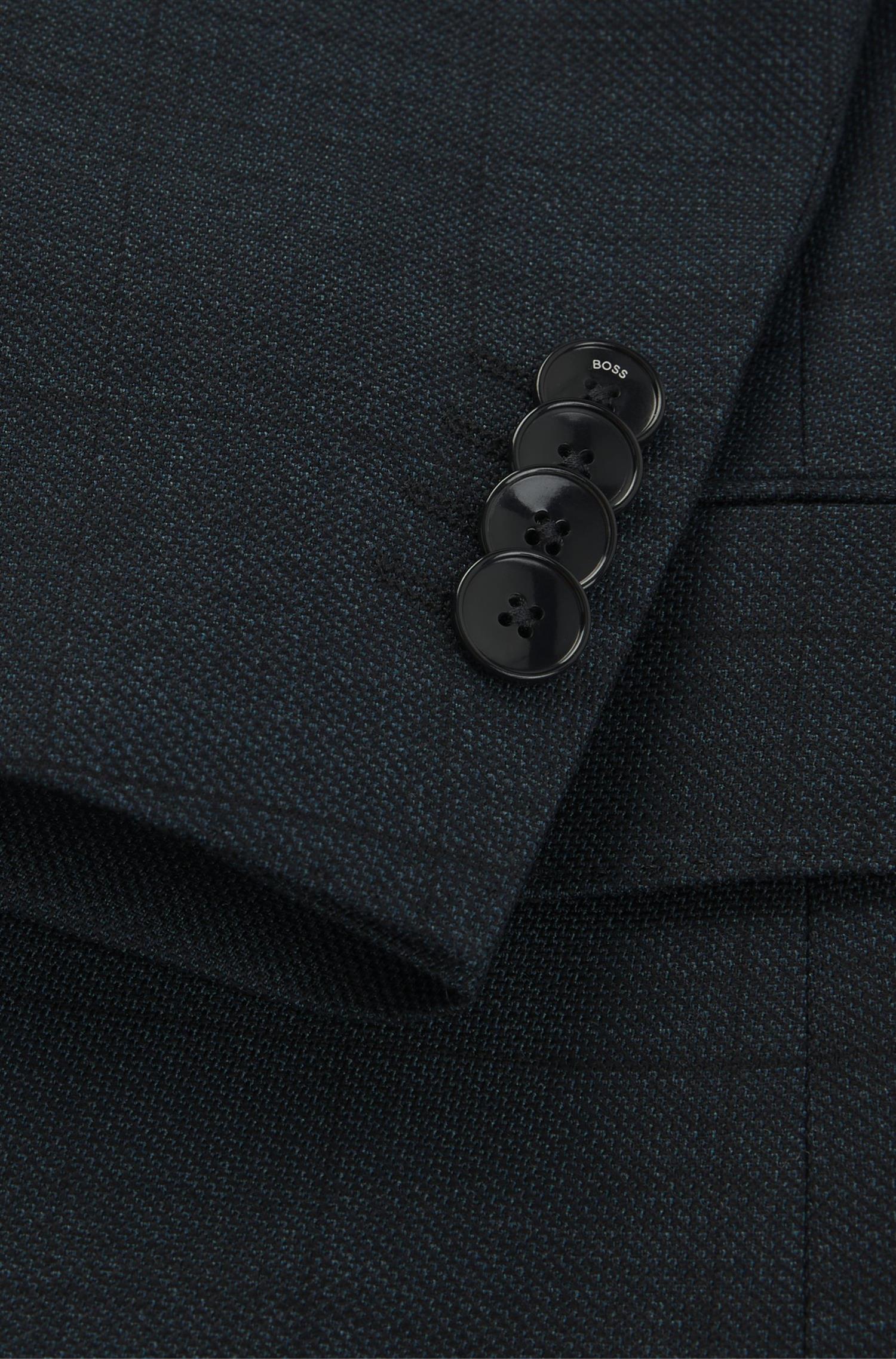 REGULAR-FIT SUIT IN CHECKED STRETCH WOOL