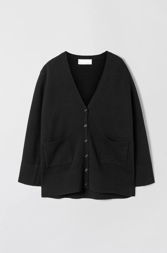 CHARLES CARDIGAN JET BLACK