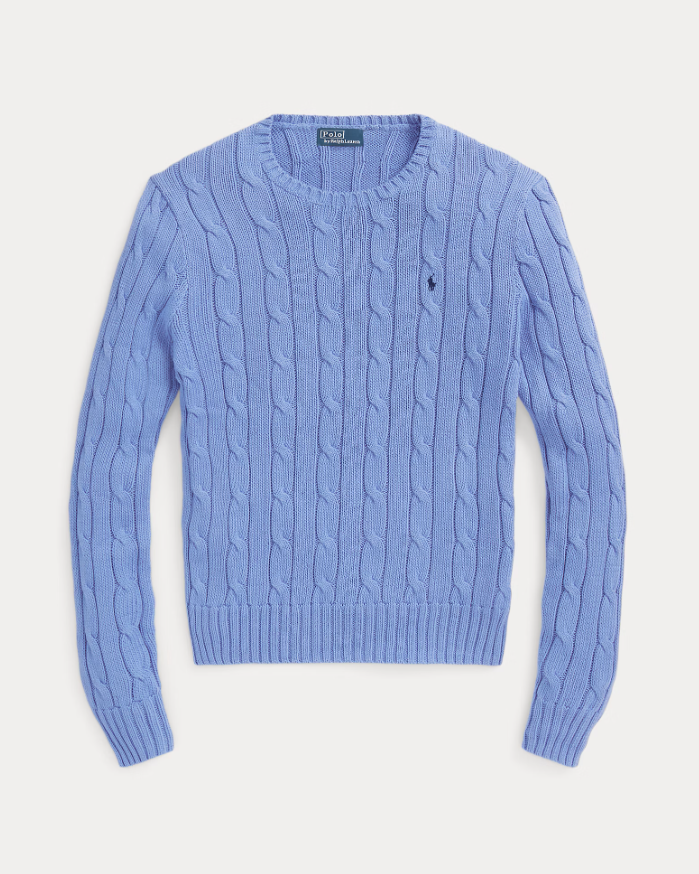 Cable-Knit Cotton Crewneck Jumper