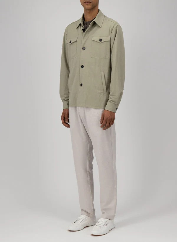 SHIRT JACKET RAYON SAGE