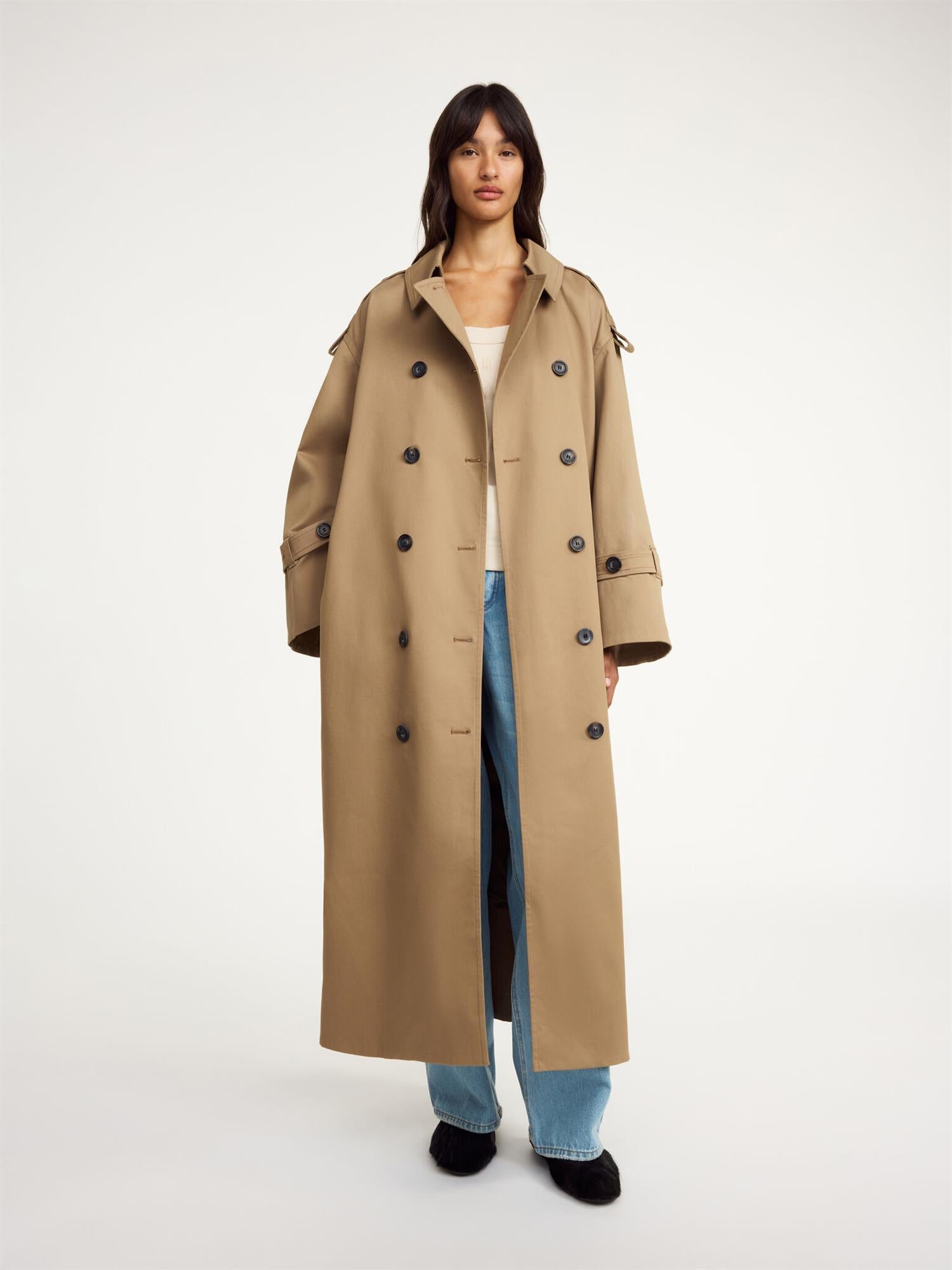 ALAYA TRENCH COAT FOSIL