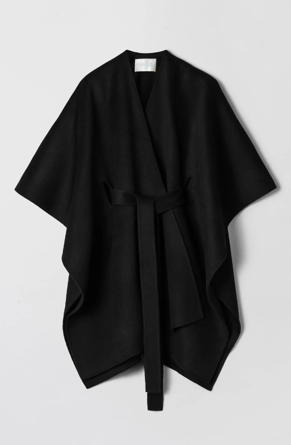 BELTED DOUBLE PONCHO