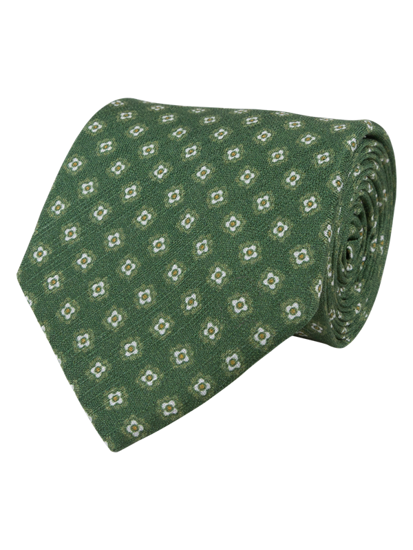 Silk Tie Green