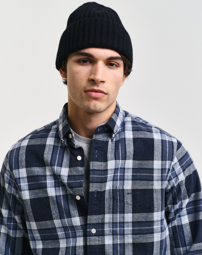 REGULAR TARTAN MELANGE CHECK SHIRT