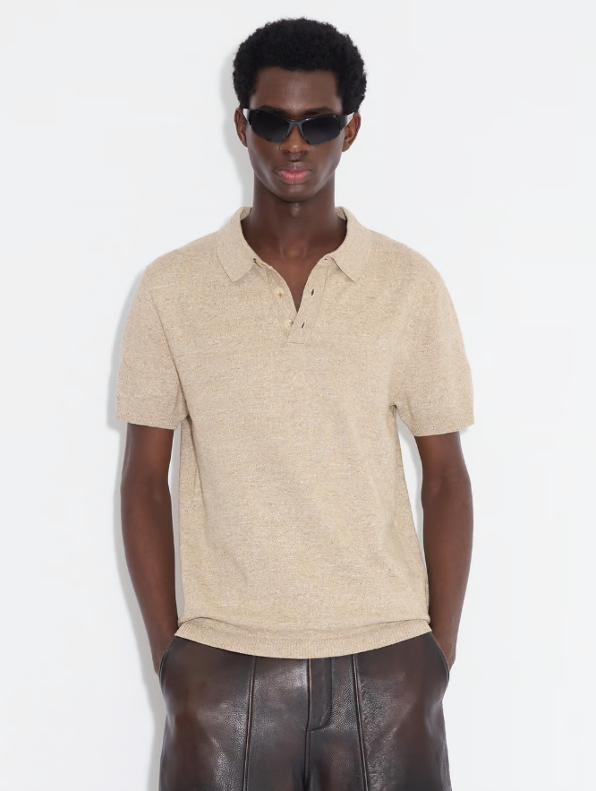 HENRIK COTTON SAND MIX PIQUET