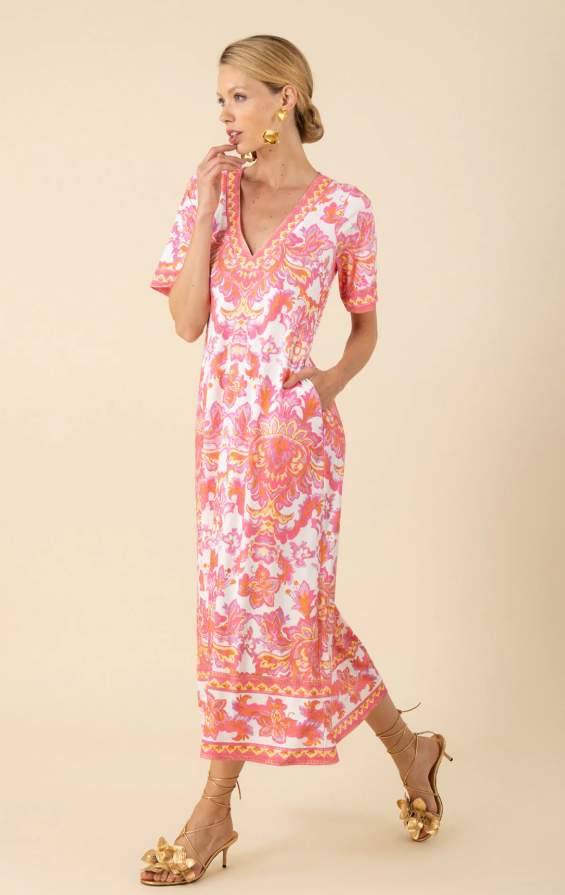 BETHANY MAXI DRESS-PINK