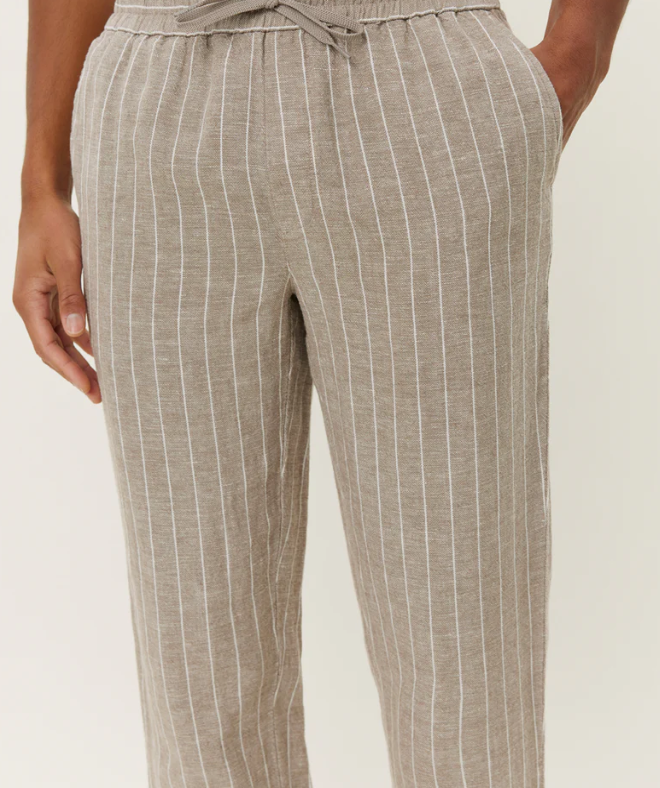 PATRICK STRIPED LINEN PANTS