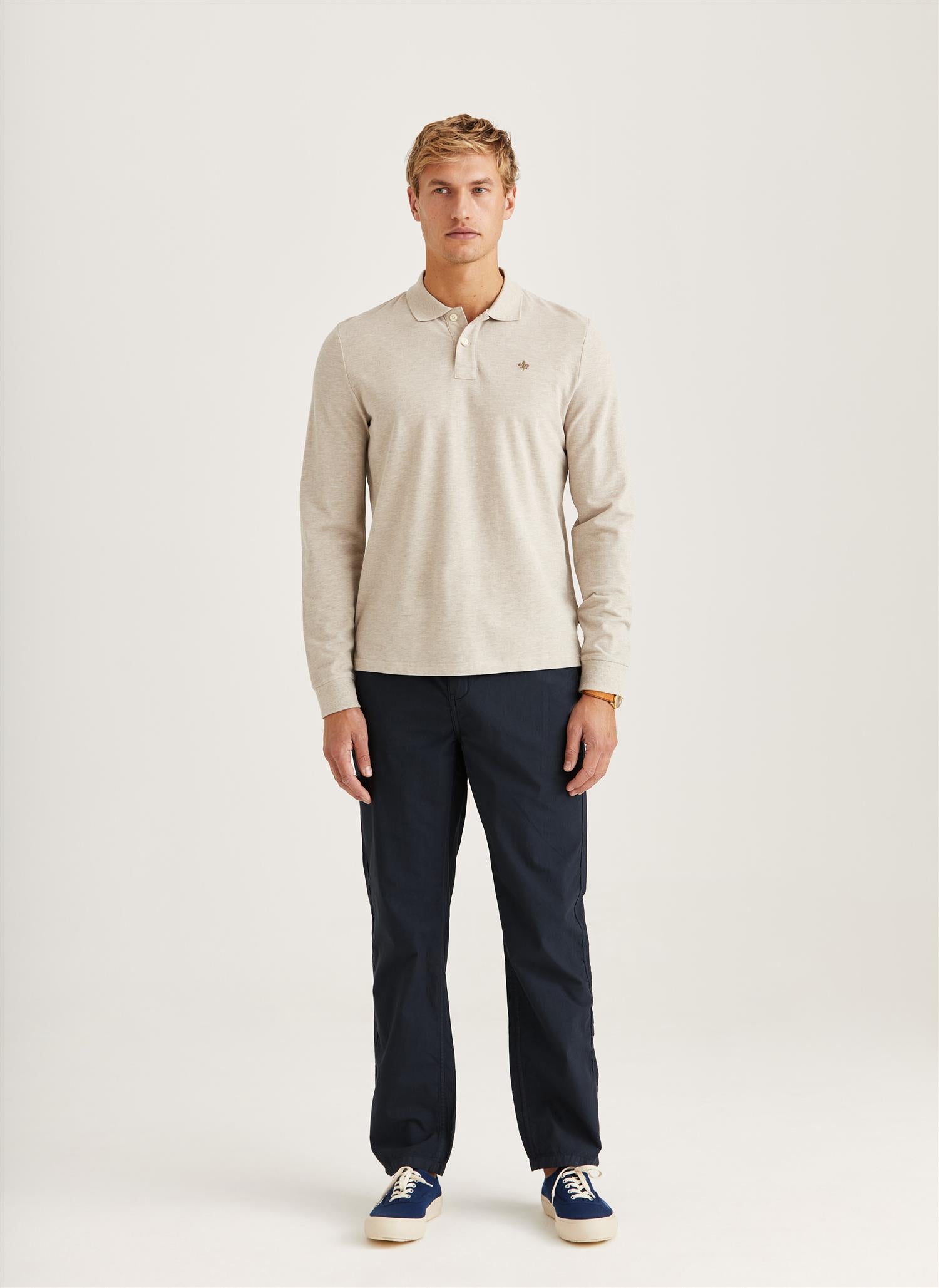 CAMDEN LS POLO SHIRT KHAKI