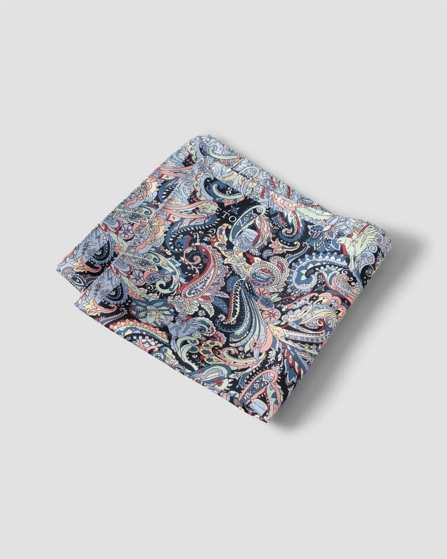 Multi Paisley Silk Pocket Square