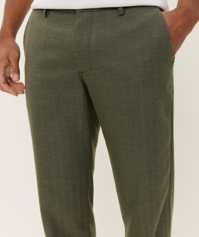 COMO REG HERRINGBONE SUIT PANTS SS25