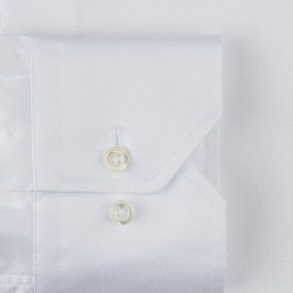 WHITE TWILL SHIRT SLIMLINE