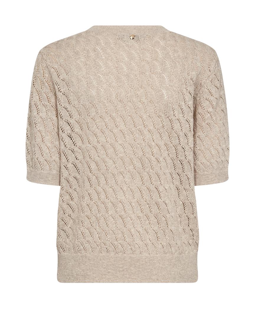 MMKARIN MARISOL SS LINEN KNIT-FEATHER GREY