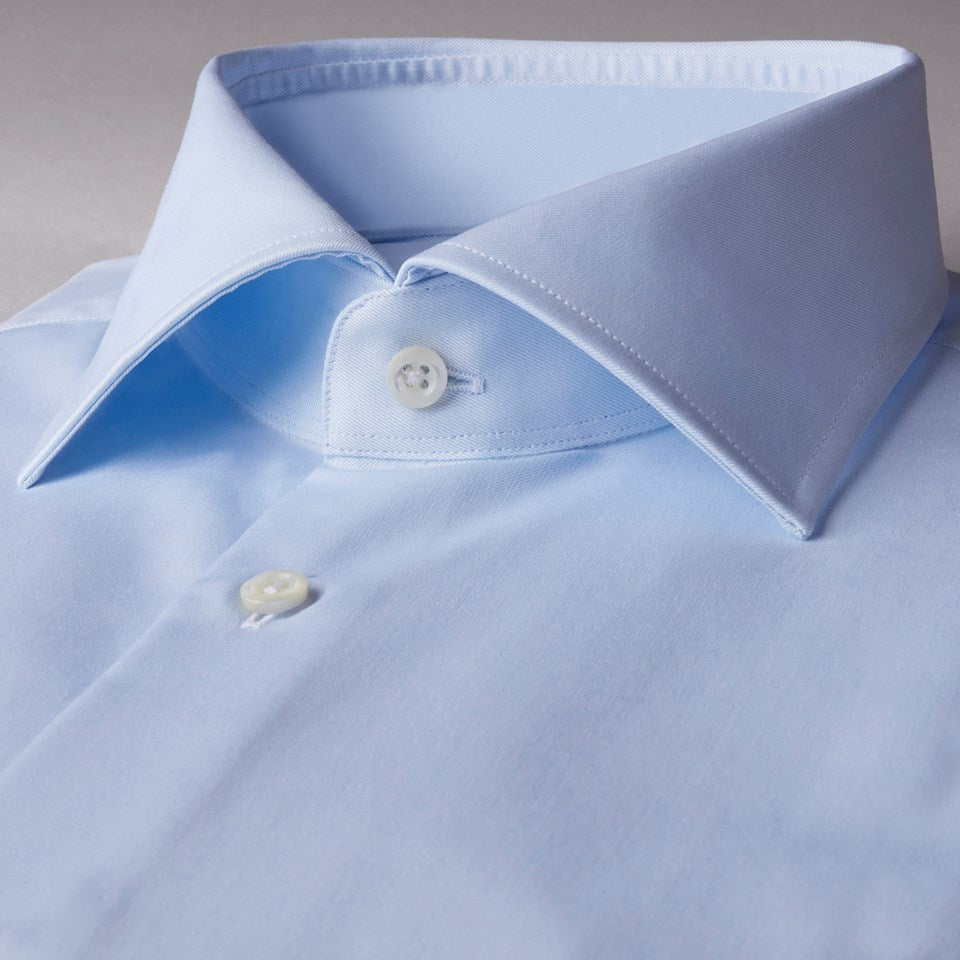 LIGHT BLUE TWILL SHIRT SLIMLINE