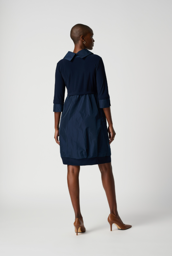 Cocoon Dress - Navy