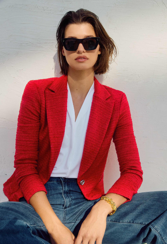 Bouclé Fitted Blazer