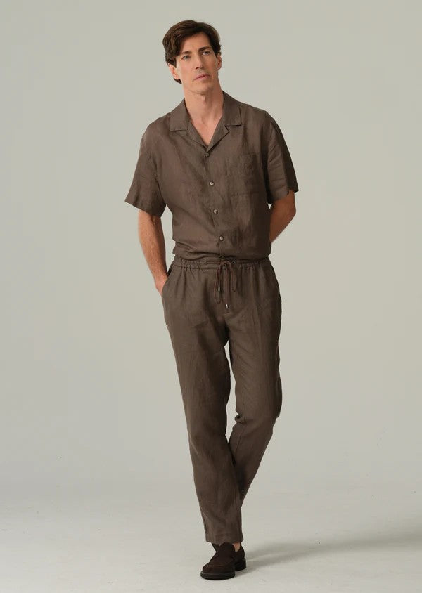 JASON DRAWSTRING PANT CINNAMON BROWN