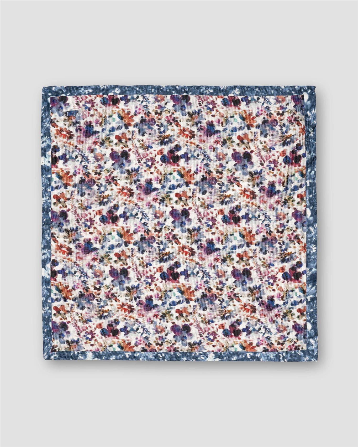 Multi Floral Silk Pocket Square