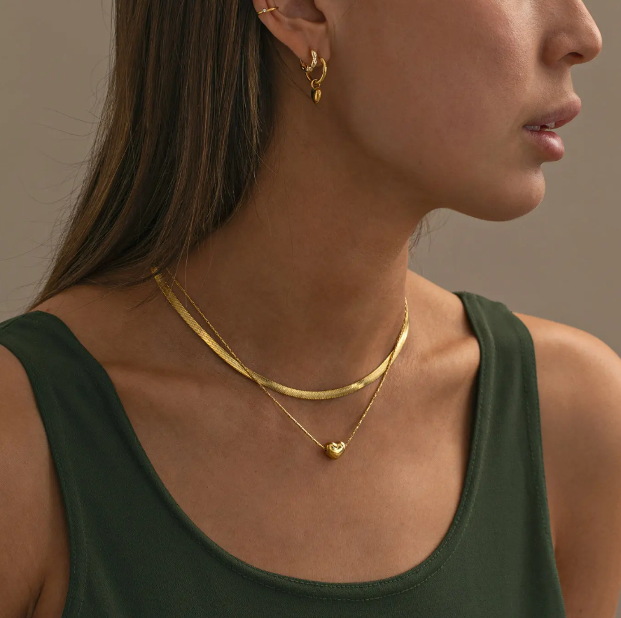 IVY Snake Chain Necklace Stainless Steel - Gold