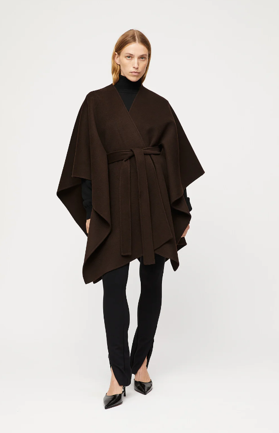 BELTED DOUBLE PONCHO