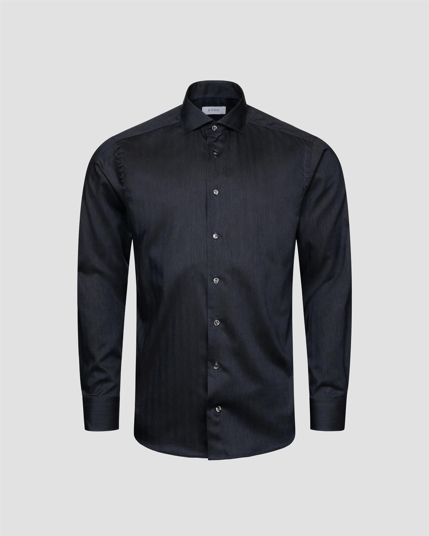 Navy blue Slimfit Flanell Shirt