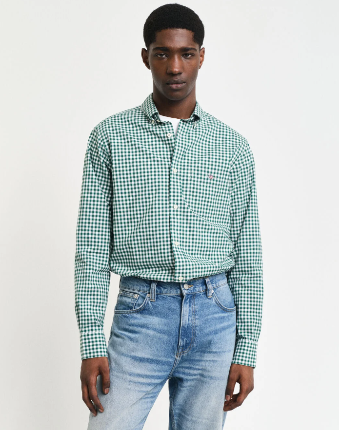 REG CLASSIC POPLIN GINGHAM SHIRT AW24