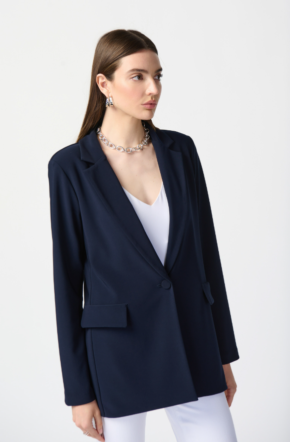 Straight Blazer - Navy