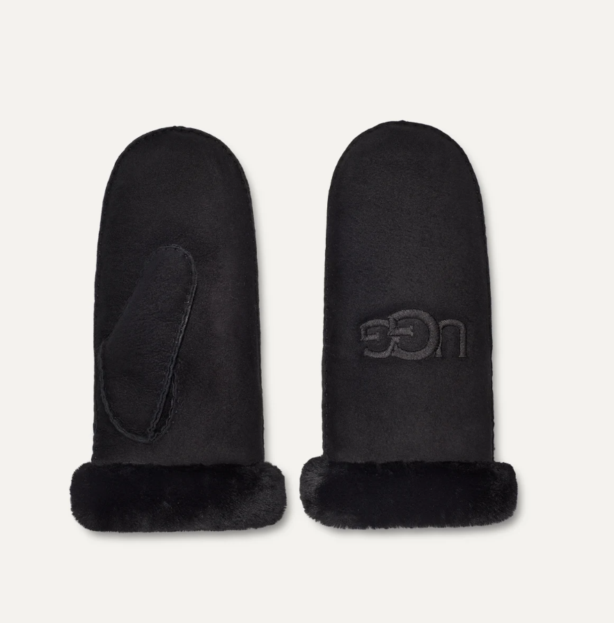 Sheepskin Embroider Mitten