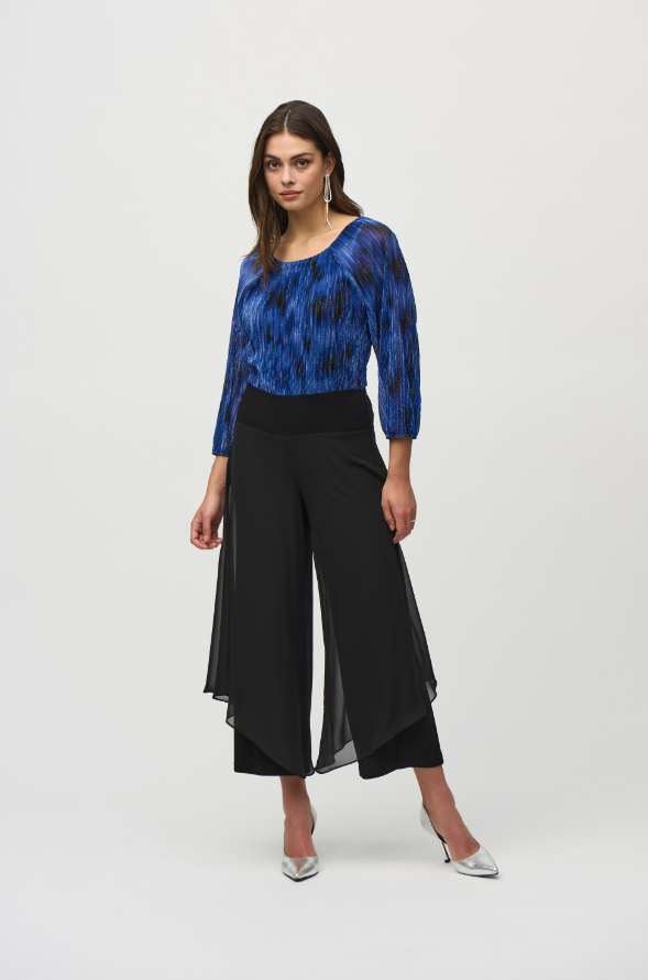 Chiffon and Silky wide leg pants