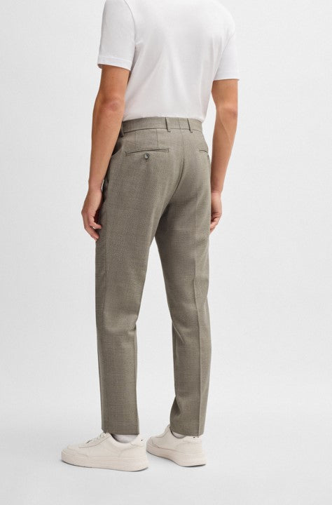 GENIUS SUITPANT IN PATTERNED WOOL