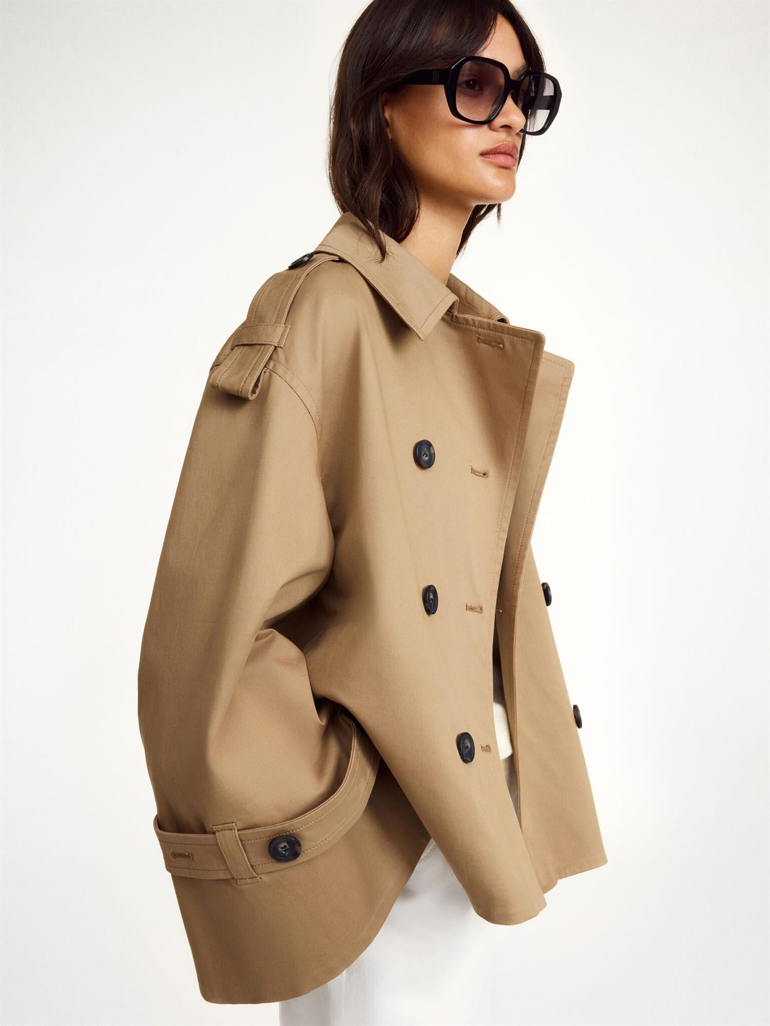 ALISANDRA TRENCH JACKET FOSIL