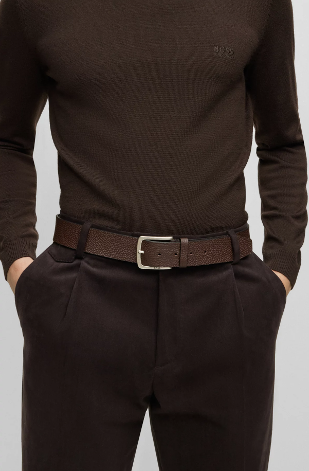 JOR GRAINED ITALIAN BELT