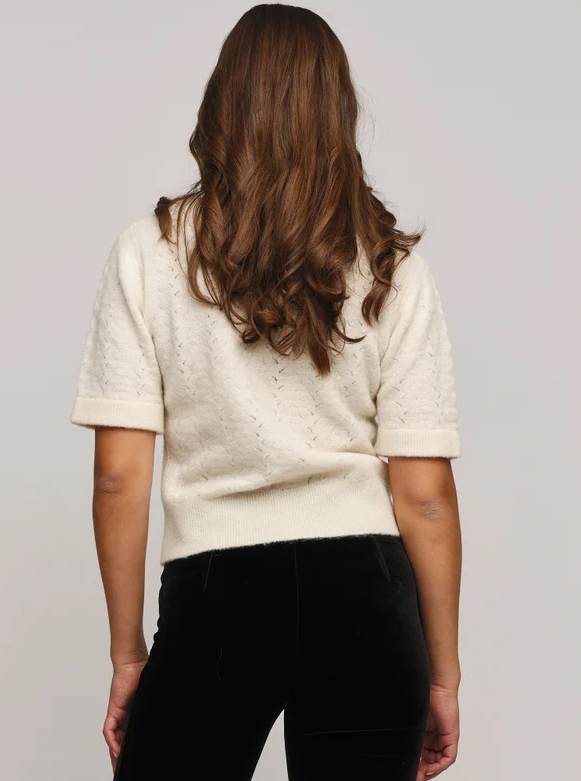 ANNI WOOL TEE CREAM