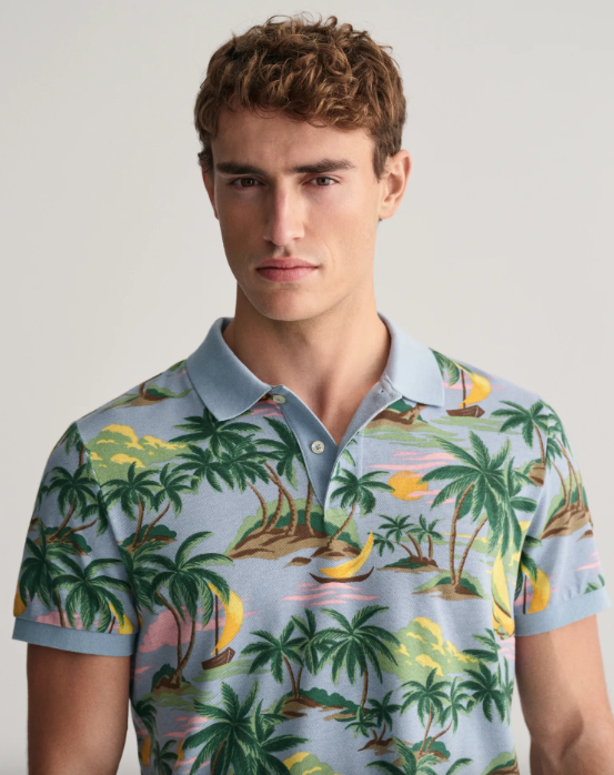 HAWAII PRINT SS POLO