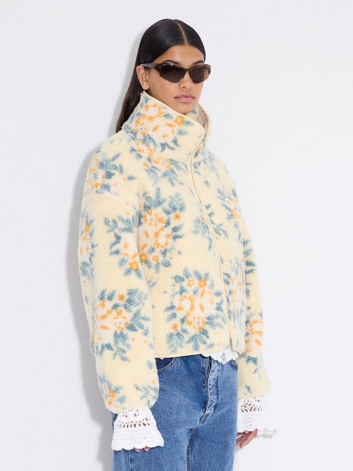 RYPE FLEECE JACKET LIGHT YELLOW