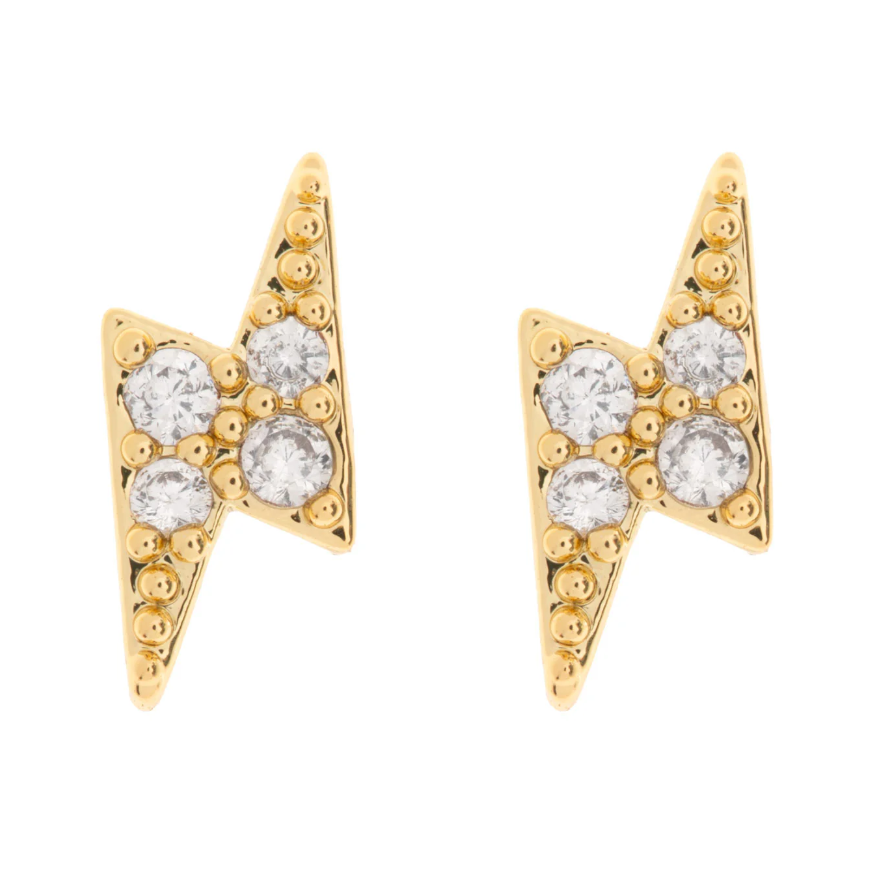 Joey - Crystal Lightning Stud Earring