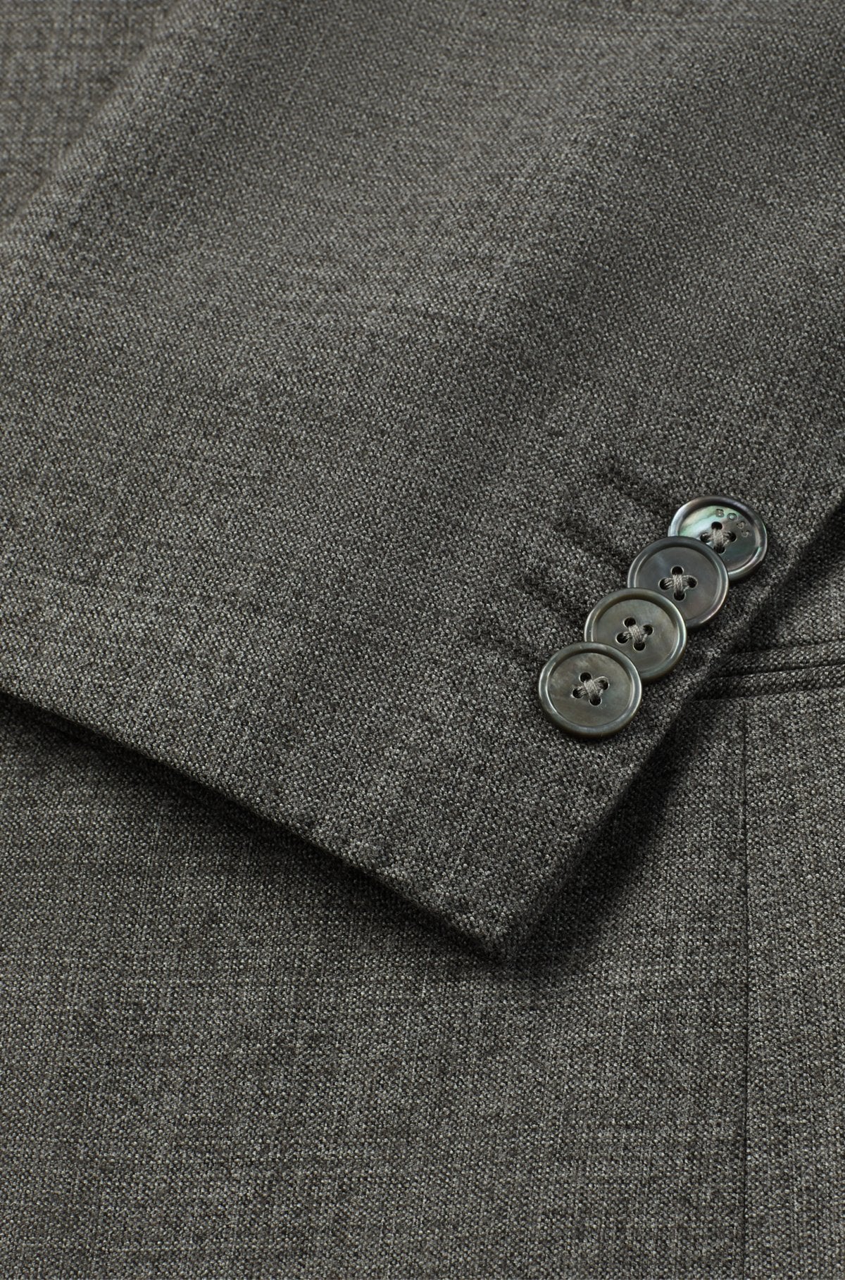 HUGE 2PCS SUIT IN MICRO PATTERNED STRETCH WOOL